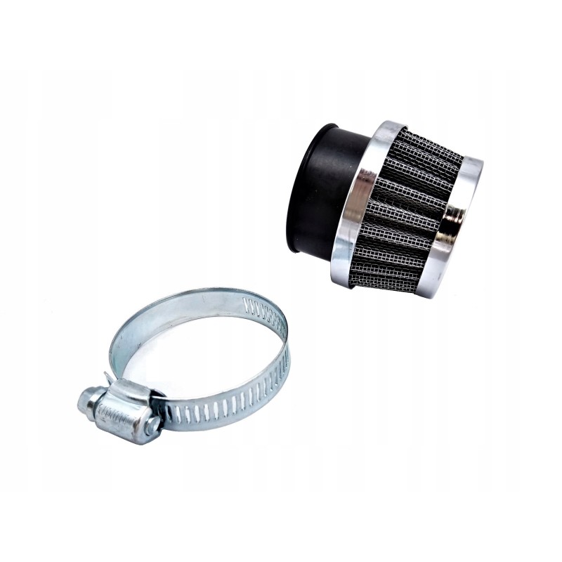 Air filter 38mm low cone chrome atv quad