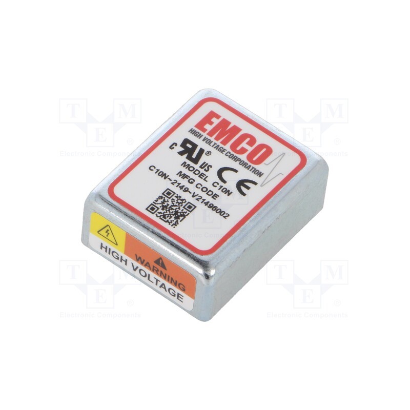 1 pcs x XP POWER - C10N - Converter: DC/DC, 1W, Uin: 11.5÷16V, Uout: 0÷-1kVDC, Iout: 1mA, THT, C