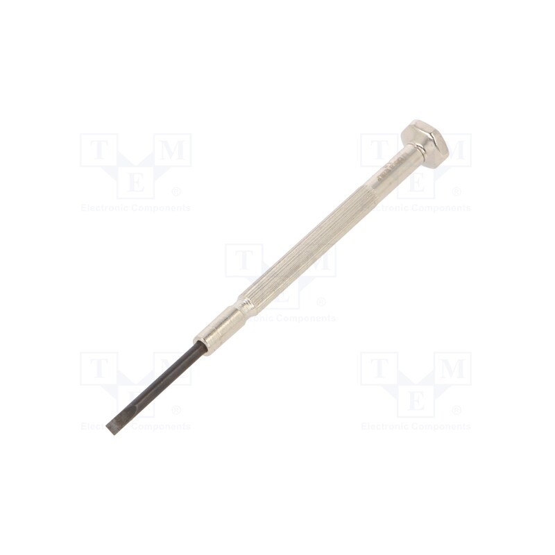 1 pcs x BETA - 12290230 - Screwdriver, slot, precision, SL 3, Blade length: 28mm