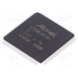1 pcs x MICROCHIP TECHNOLOGY - ATSAME54P20A-AU - IC: ARM microcontroller, TQFP128, 1.71÷3.6VDC, ATSAME5
