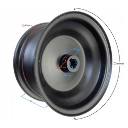 Mini quad 6 inch front rim