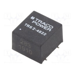 1 pcs x TRACO POWER - TRS 2-4822 - Converter: DC/DC, 2W, Uin: 36÷75V, Uout: 12VDC, Uout2: -12VDC, SMD