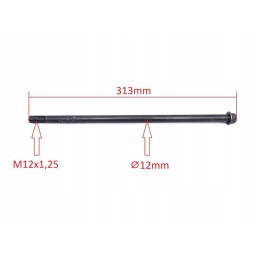 Rear wishbone axle Thor 313xm12 with nut