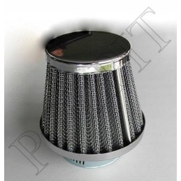 Air filter, chrome cone, 32mm