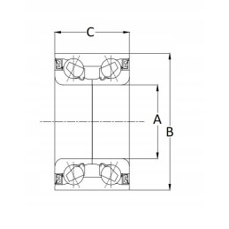 Bearing pfi pw 30620051 cshd 30x62x51 mm