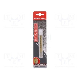 1 set x PROLINE - 77848K - Drill bit, for metal, Ø: 4.8mm, 2pcs, Features: grind blade