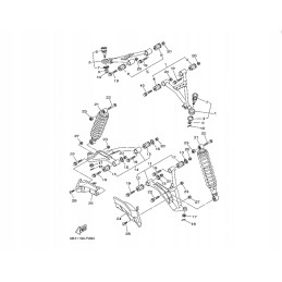 Upper front right wishbone yamaha grizzly 550 700 kodiak 700 1hp f3550 00