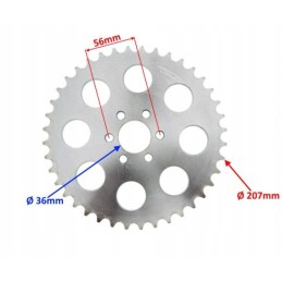 Rear sprocket 40z 525 atv mikilon 250 bashan 250