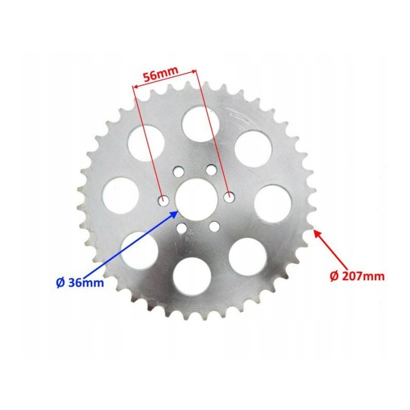 Rear sprocket 40z 525 atv mikilon 250 bashan 250