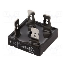 1 pcs x DIOTEC SEMICONDUCTOR - KBPC1501FP - Bridge rectifier: single-phase, Urmax: 100V, If: 15A, Ifsm: 270A