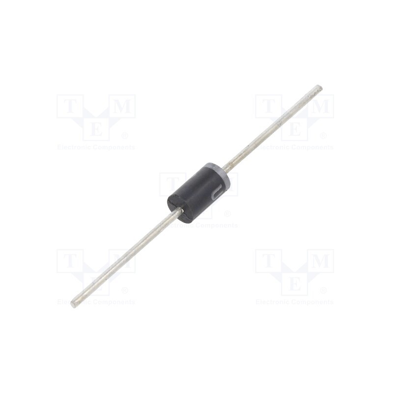 10 pcs x DC COMPONENTS - UF5406 - Diode: rectifying, THT, 600V, 3A, Ifsm: 150A, DO27, Ufmax: 1.7V, 100ns