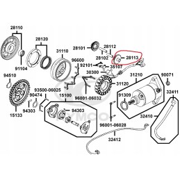 Starter gear kymco maxxer mxu 400 450 465