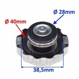 Radiator cap, universal silver, gasket set