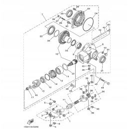 Rear differential seal Polos Yamaha Grizzly Kodiak 450 93102 60800 00