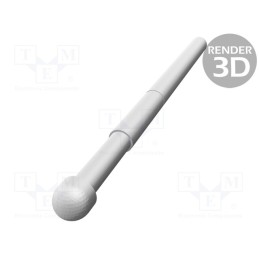 1 pcs x TEKON - TK 0050N D 2,54 C 120 A - Test needle, Operational spring compression: 5.1mm, 3A, TK0050N