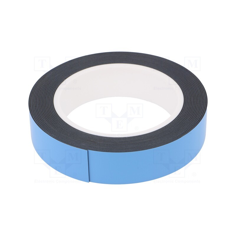 1 rol x - 4234 PIANKOWA 0,8 MM 25MM-5M - Tape: fixing, W: 25mm, L: 5m, Thk: 0.8mm, two-sided adhesive, acrylic