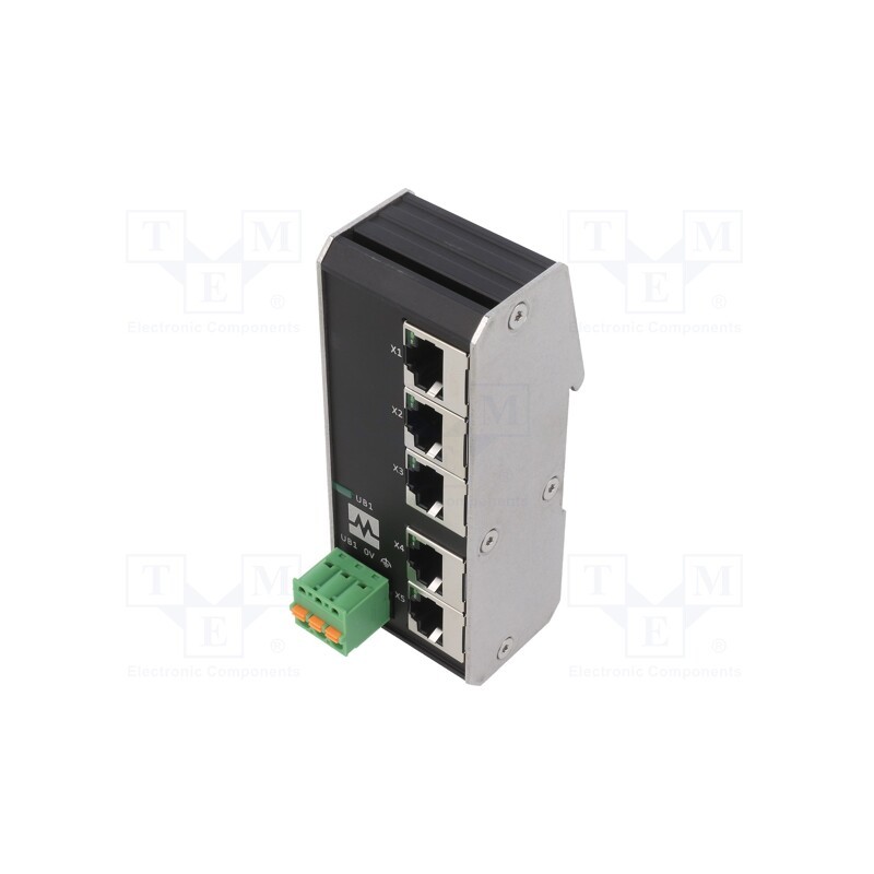 1 pcs x MURR ELEKTRONIK - 58900 - Switch Ethernet, unmanaged, Number of ports: 5, 9÷36VDC, RJ45