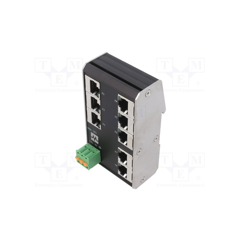 1 pcs x MURR ELEKTRONIK - 58902 - Switch Ethernet, unmanaged, Number of ports: 8, 9÷36VDC, RJ45