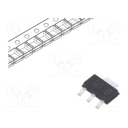 1 pcs x DIODES INCORPORATED - FZT951TA - Transistor: PNP, bipolar, 60V, 5A, 3W, SOT223