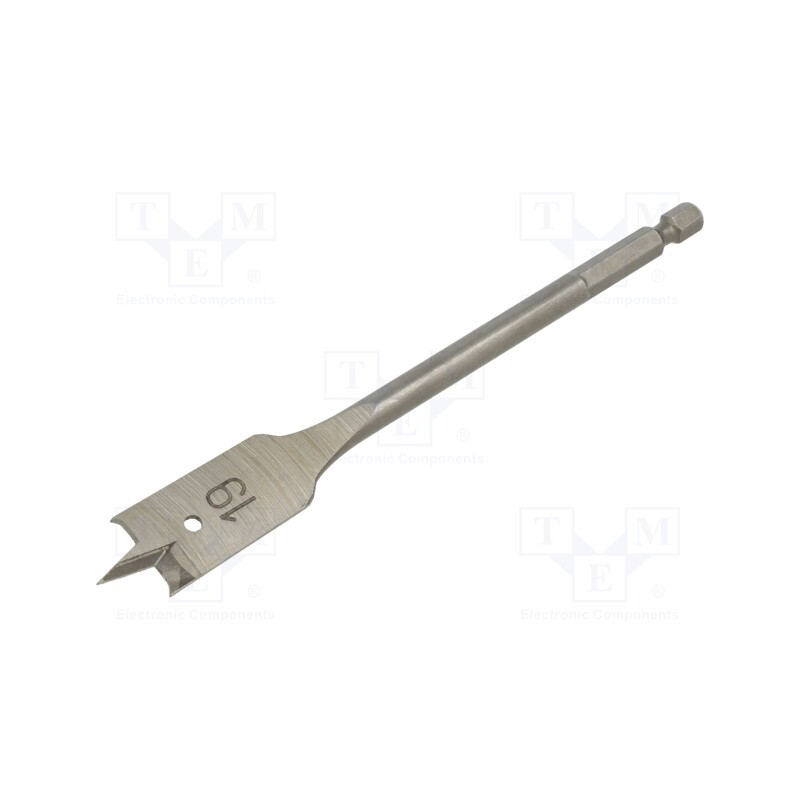 1 pcs x Milwaukee - 4932363137 - Drill bit, for wood,feather, Ø: 19mm, L: 152mm