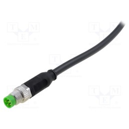 1 pcs x MURR ELEKTRONIK - 7000-08011-6110300 - Connection lead, M8, PIN: 4, straight, 3m, plug, 30VAC, 4A, -20÷85°C