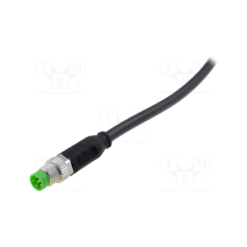 1 pcs x MURR ELEKTRONIK - 7000-08011-6110300 - Connection lead, M8, PIN: 4, straight, 3m, plug, 30VAC, 4A, -20÷85°C