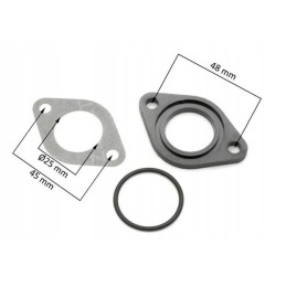 The ebonite gasket washer has a spacing of 48 mm