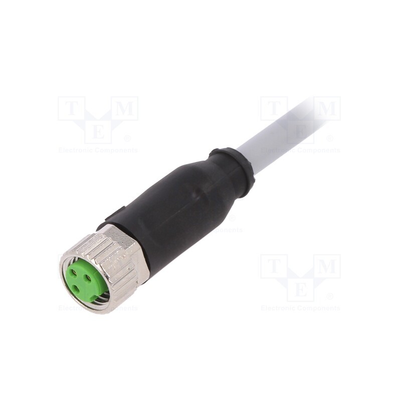 1 pcs x MURR ELEKTRONIK - 7000-08041-2100500 - Connection lead, M8, PIN: 3, straight, 5m, plug, 50VAC, 4A, -30÷80°C
