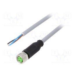 1 pcs x MURR ELEKTRONIK - 7000-08041-2300500 - Connection lead, M8, PIN: 3, straight, 5m, plug, 50VAC, 4A, -40÷80°C