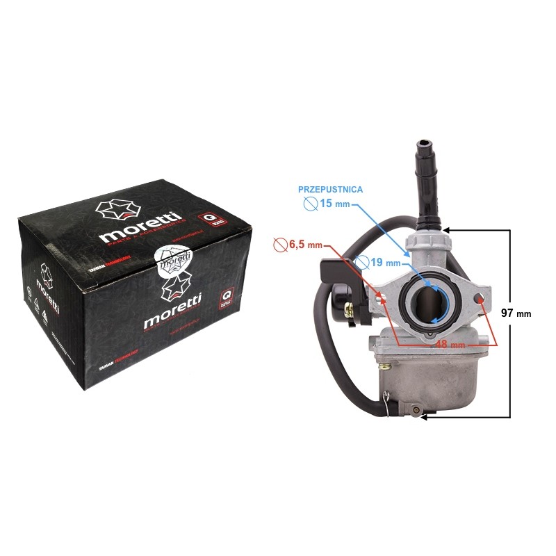 Gas tank 4t quad atv 110 125 pz19 moretti