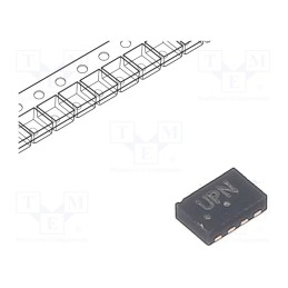3 pcs x ONSEMI - NLSV2T244MUTAG - IC: digital, Ch: 2, 0.9÷4.5VDC, SMD, uDFN8, -40÷85°C, , IN: 2