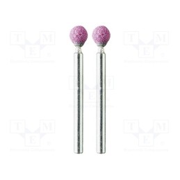 1 set x PG MINI - M.2160 - Grindingstone, Ø: 6mm, Ø: 3mm, Tip mat: aluminium oxide, 2pcs.