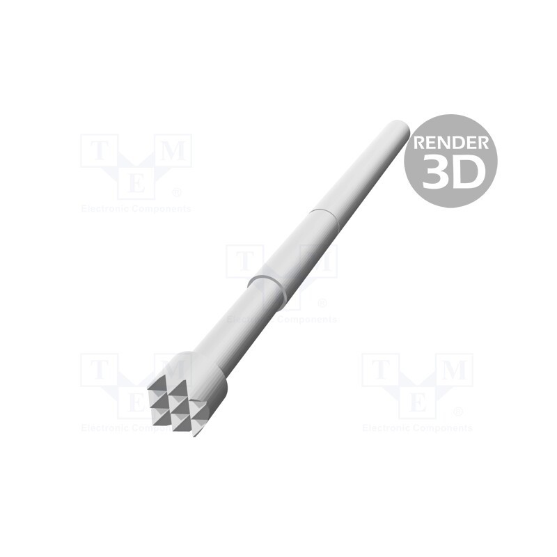 1 pcs x TEKON - TK 0050N H 2,54 C 120 A - Test needle, Operational spring compression: 5.1mm, 3A, TK0050N