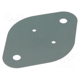 2 pcs x FISCHER ELEKTRONIK - WS 3 - Heat transfer pad: silicone, TO3, 0.4K/W, L: 42mm, W: 19mm, 1.22W/mK