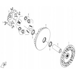 7 variator slides cfmoto 500 x5 0180 051003 cf188 051003 4pcs
