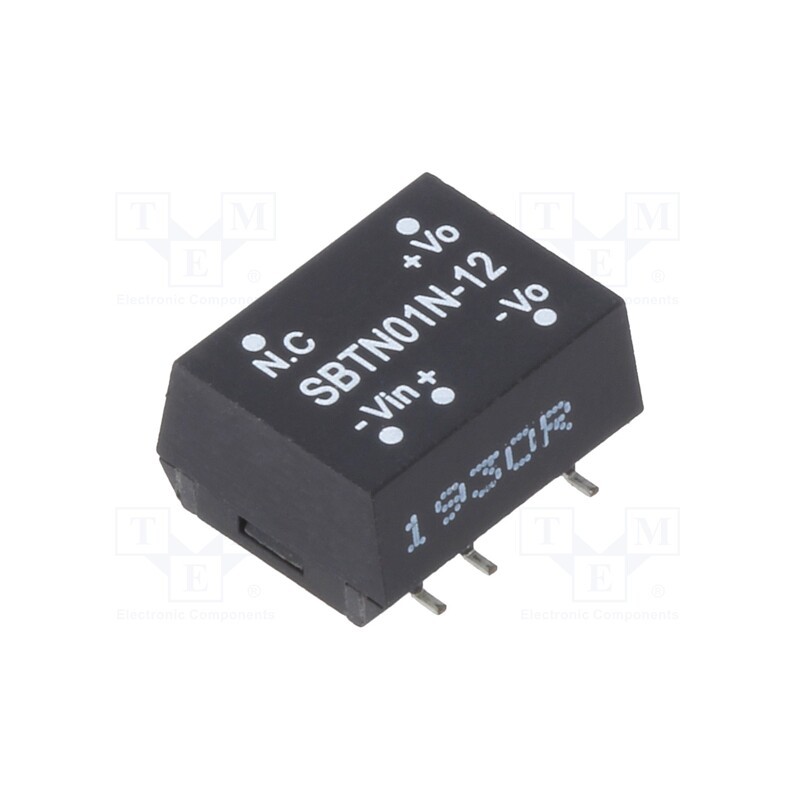 1 pcs x MEAN WELL - SBTN01N-12 - Converter: DC/DC, 1W, Uin: 21.6÷26.4V, Uout: 12VDC, Iout: 8.4÷84mA