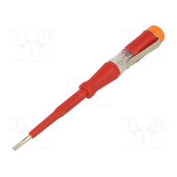 1 pcs x UNIOR - 617659 - Voltage tester, insulated, slot, 3,0x0,5mm, Blade length: 60mm