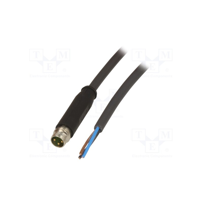 1 pcs x MURR ELEKTRONIK - 7000-08161-6300150 - Connection lead, M8, PIN: 3, straight, 1.5m, plug, 50VAC, 4A, PUR