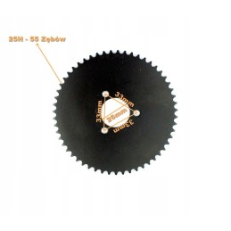 Rear sprocket 55z 2t pocket 25h mini atv quad pocket