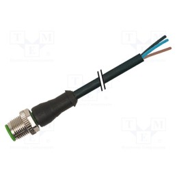 1 pcs x MURR ELEKTRONIK - 7000-12021-6140500 - Connection lead, M12, PIN: 4, straight, 5m, plug, 250VAC, 4A, PVC