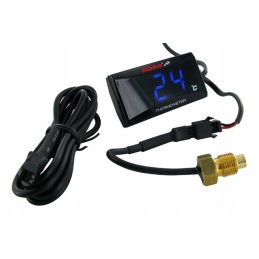 Electronic thermometer, blue display with sensor