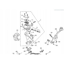 Rear brake sensor yamaha grizzly 700 3b4 83980 00 00