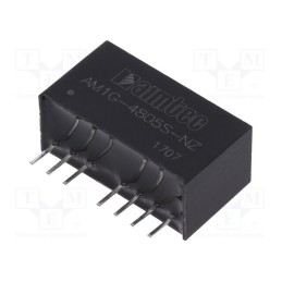 1 pcs x AIMTEC - AM1G-4805S-NZ - Converter: DC/DC, 1W, Uin: 36÷75V, Uout: 5VDC, Iout: 200mA, SIP8, THT