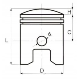 Piston 63 4mm atv 200 quad air shineray bashan