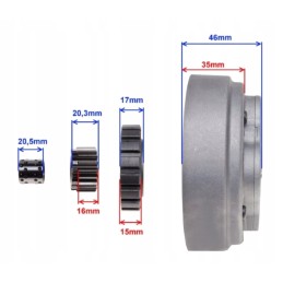 Mini cross quad atv romet 110 125 154 fmi clutch