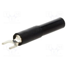 1 pcs x ELECTRO-PJP - ADA3032-0 - Plug, fork terminals, 60VDC, 36A, black, 4.5mm, Contacts: brass