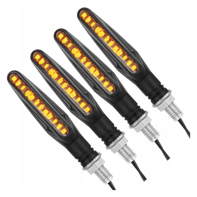 4x slim quad LED turn signals directions blinkers