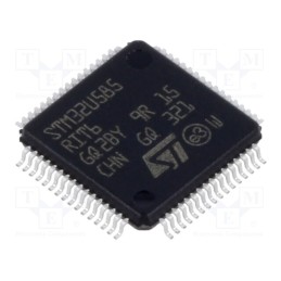 1 pcs x STMicroelectronics - STM32U585RIT6 - IC: ARM microcontroller, 160MHz, LQFP64, 1.71÷3.6VDC, 2MBFLASH