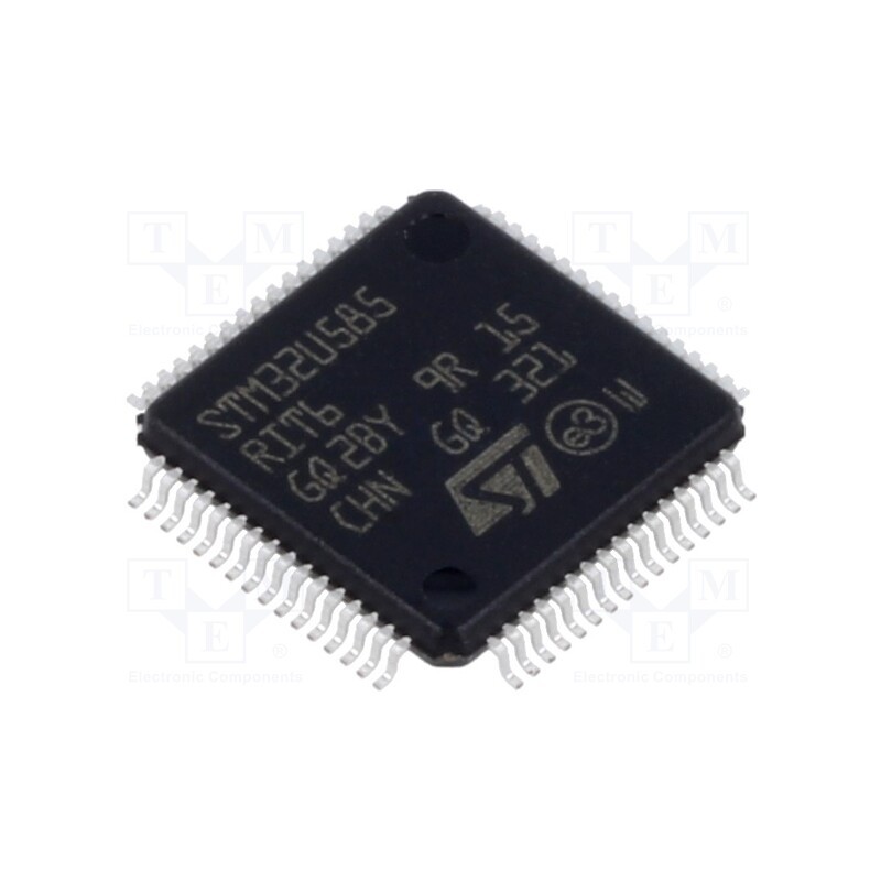 1 pcs x STMicroelectronics - STM32U585RIT6 - IC: ARM microcontroller, 160MHz, LQFP64, 1.71÷3.6VDC, 2MBFLASH