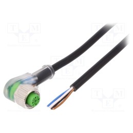 1 pcs x MURR ELEKTRONIK - 7000-12421-6140300 - Connection lead, M12, PIN: 4, angled, 3m, plug, 4A, -30÷80°C, PVC